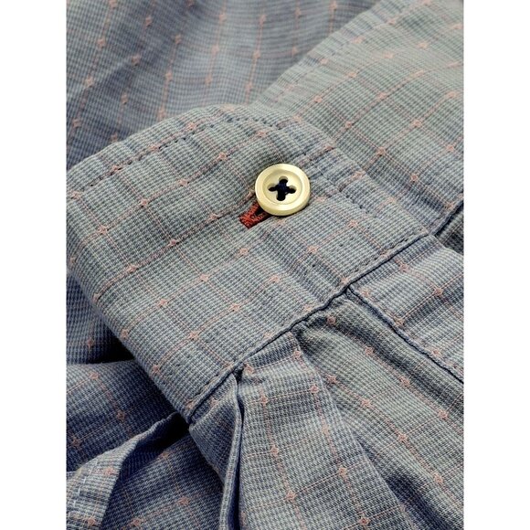 Talbots Womens Blue Button-Down Long Sleeve Blouse Size M - Picture 8 of 13